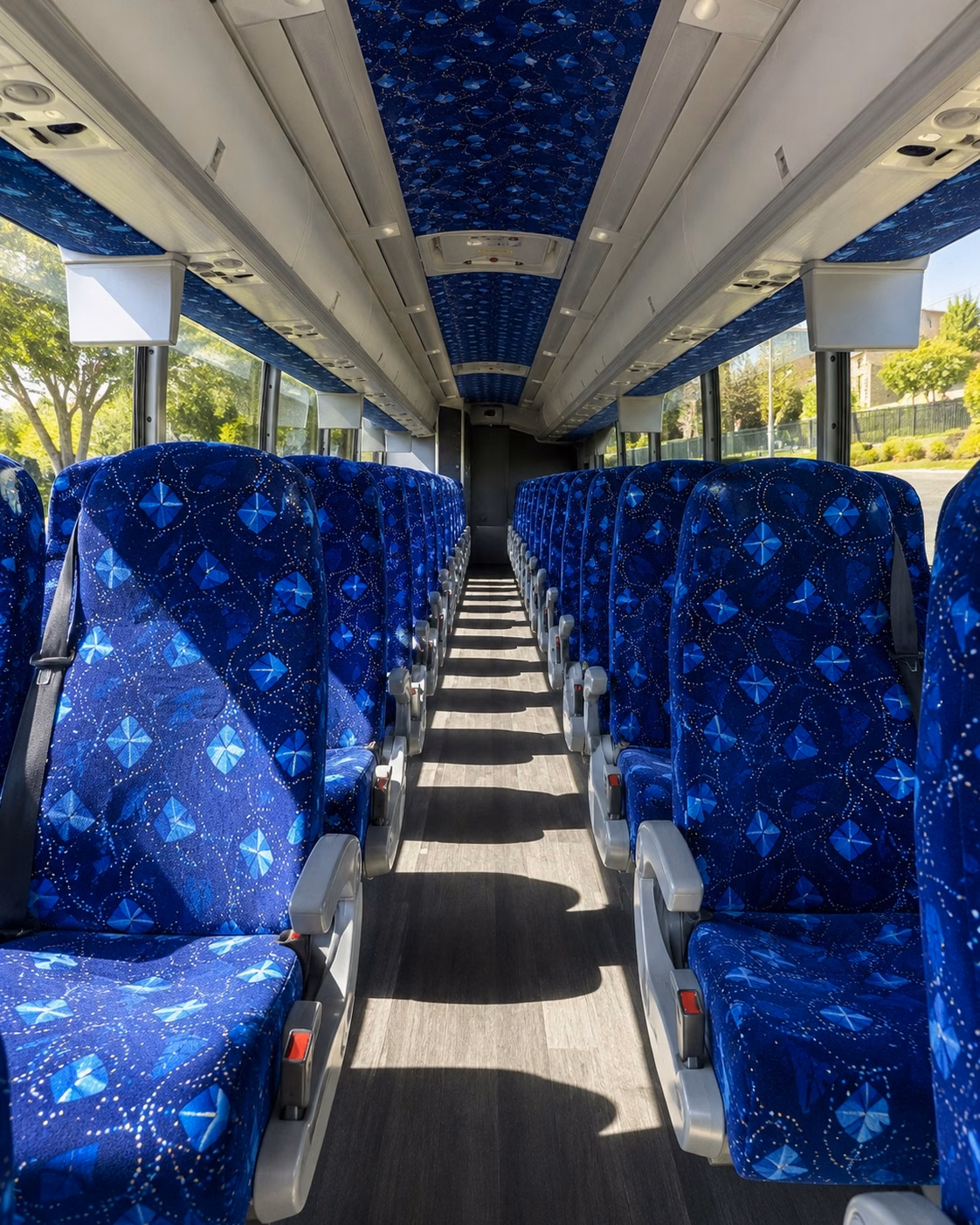 waco charter bus interior